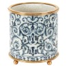Small round "Chinese-style" porcelain plant pot