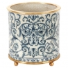 Cache-pot rond en porcelaine "Chinois", grand