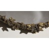 Oval bronze ‘Ivy’ tray with mirror