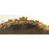 Oval bronze ‘Ivy’ tray with mirror