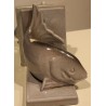 Paire de serre-livres \"Poissons\", Poterie du Léman