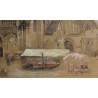 Pastel "Notre-Dame de Poitiers" signé E. FOREL
