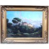 Tableau \"Ville fortifiée\" signé PREVOST-RITTER