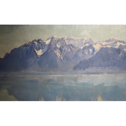 Tableau \"Lavaux\" signé CH. A. EGLI 47