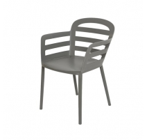 Fauteuil de jardin empilable Boston anthracite