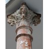  Paire de colonnes en fonte peinte blanche sur  Moinat SA  - Antiquités décoration