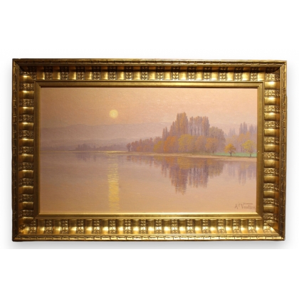 Tableau \"Saint-Prex\" signé Ais VAUTIER