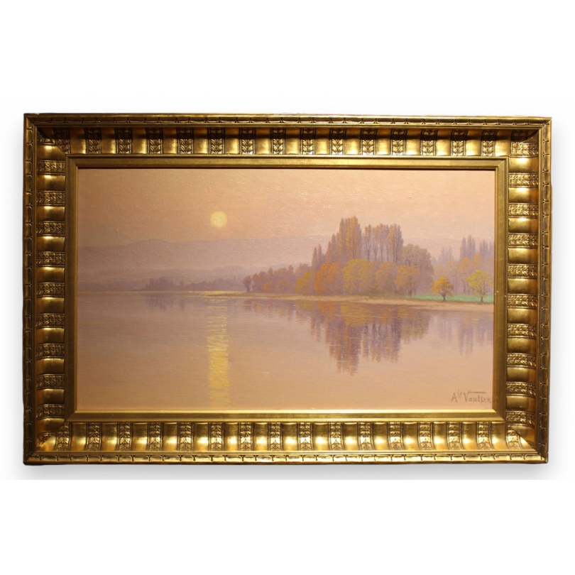 Tableau \"Saint-Prex\" signé Ais VAUTIER
