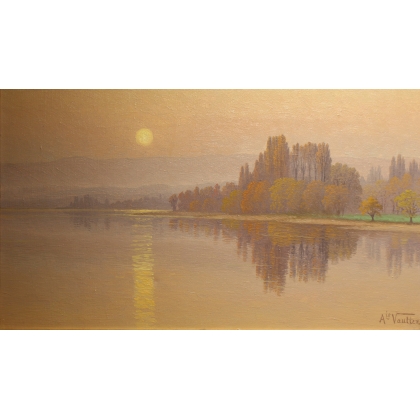 Tableau \"Saint-Prex\" signé Ais VAUTIER