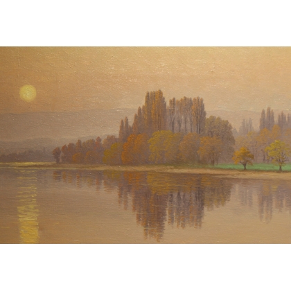 Tableau \"Saint-Prex\" signé Ais VAUTIER