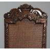 Suite de 4 chaises Lombardes en noyer