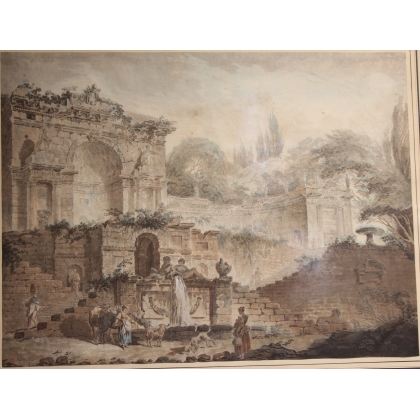 Stich „Ansicht von Rom“.  bei Moinat SA  – Antiquitäten und Dekoration –  Stiche, Lithografien
