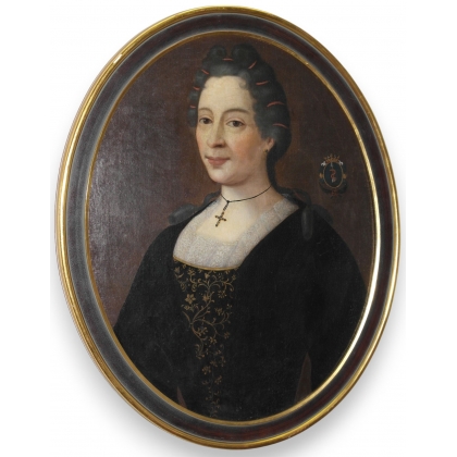 Tableau \"Portrait ovale\".