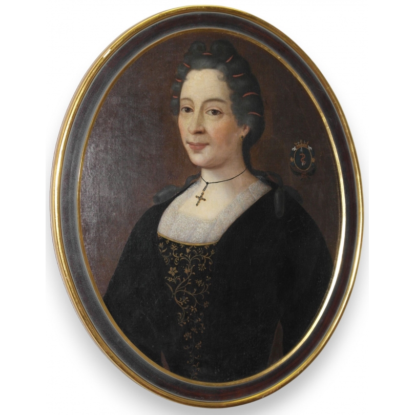 Paintings | Painting: ‘Oval Portrait’. Moinat SA  – Antiques and home décor