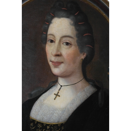 Paintings | Painting: ‘Oval Portrait’. Moinat SA  – Antiques and home décor