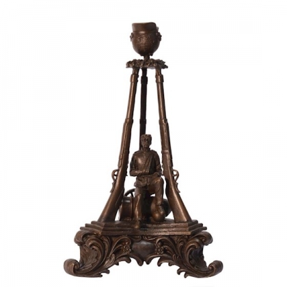 Bronze War Memorial Candleholder
