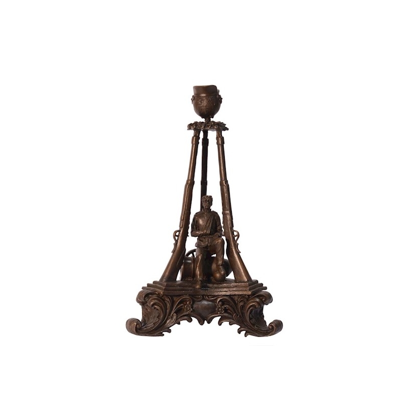 Bronze War Memorial Candleholder