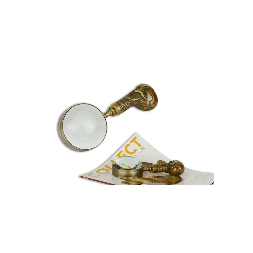 Crane resin table magnifying glass