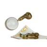 Crane resin table magnifying glass