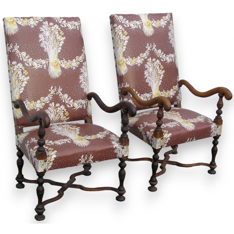 Pair of Louis XIII armchairs. From  Moinat SA  - Antiques and interior design