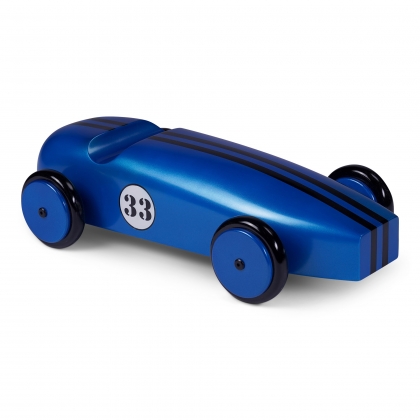Modèle de voiture en bois, Bleue