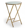 Table bout de canapé bambou doré