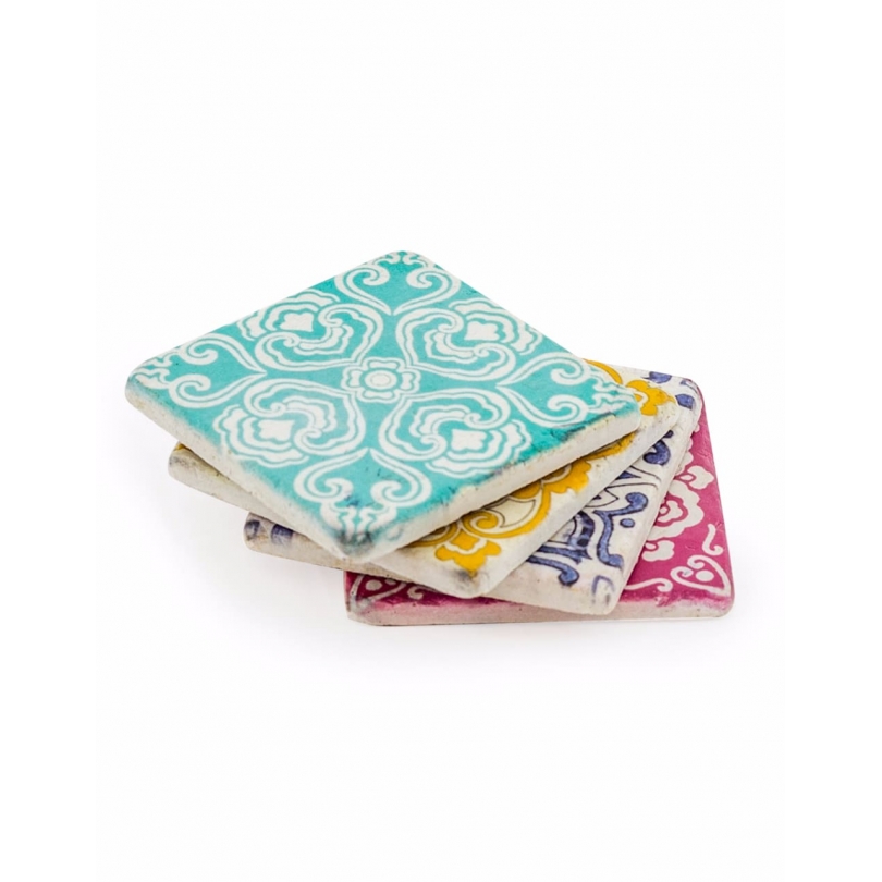 Set de 4 sous-verres Catelle en céramique