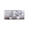 World Map Pewter Wall Clock