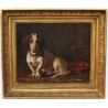 Tableau \"Basset\" signé G. MOHLER 1881