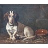 Tableau \"Basset\" signé G. MOHLER 1881