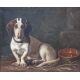 Tableau "Basset" signé G. MOHLER 1881