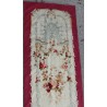 Portière en tapisserie d'Aubusson décor fleurs