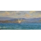 Tableau "Lac Léman " signé V. GILLIAND 1939