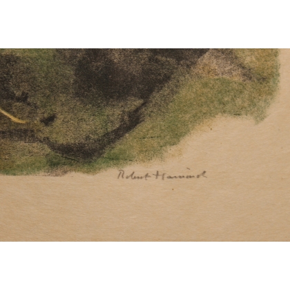Gravure "Nette rousse" signé Robert HAINARD