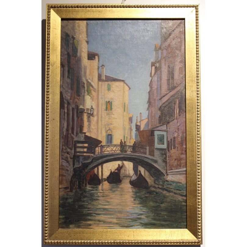 Tableau \"Venise\" signé POTTER