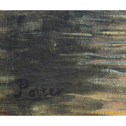 Tableau \"Venise\" signé POTTER