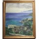 Tableau "Bord de mer" signé V. METEIN-GILLIARD