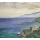 Tableau "Bord de mer" signé V. METEIN-GILLIARD