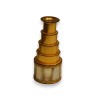 Mother-of-pearl and gold-plated brass pendant