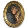 Paintings | Oval painting ‘Portrait of a Woman’ by Moinat SA  – Antiques and home décor