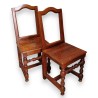 Paire de chaises Lorraine, pieds tournés