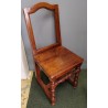 Paire de chaises Lorraine, pieds tournés