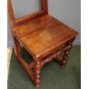 Paire de chaises Lorraine, pieds tournés