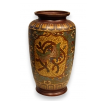 Vase cloisonné décor phoenix