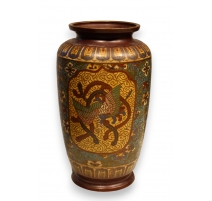 Vase cloisonné décor phoenix