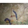 Panneau peint \"Oiseaux\"