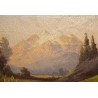 Tableau \"Paysage de montagne\" signé J. RIEGLER