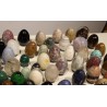 Collection de 85 oeufs en pierre dure