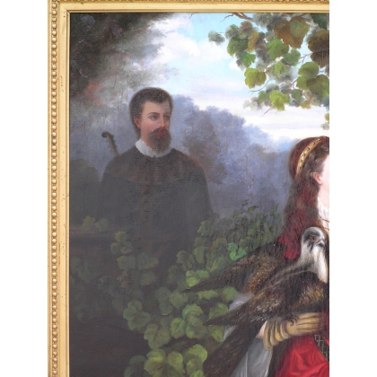 Paintings | Painting: ‘Woman with Grapes’. Moinat SA  – Antiques and home décor