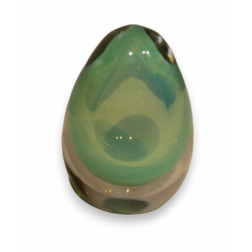 Pale green glass egg